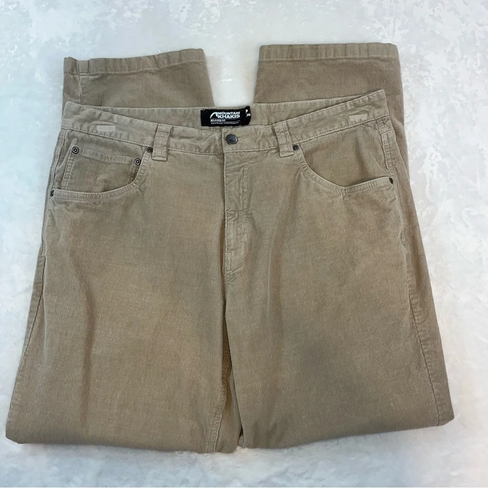 Men’s Mountain Khakis Crest Cord Corduroy‎ Pants Khaki Relaxed 36X29